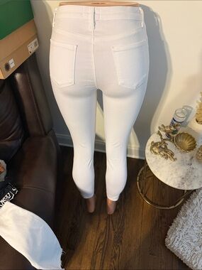 L'AGENCE White High-Rise Skinny Jeans